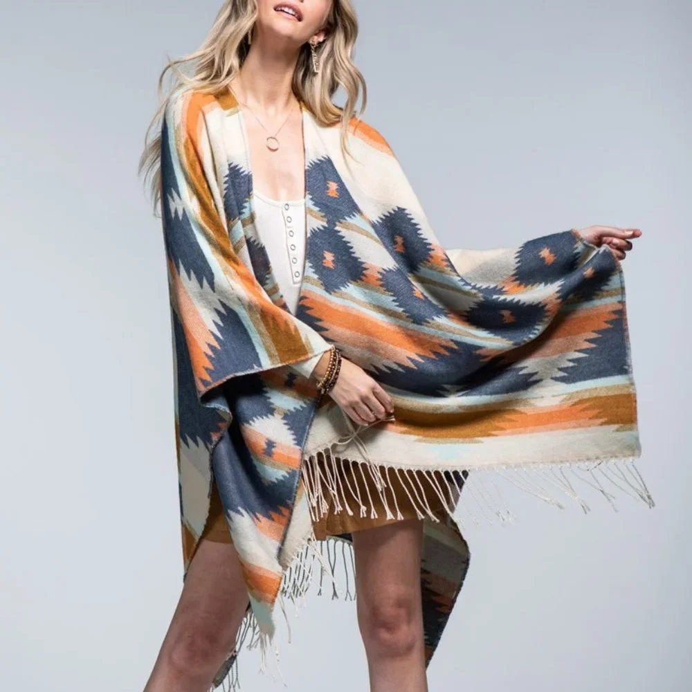 NWT Southwestern Inspired Wrap - Picture 1 of 3